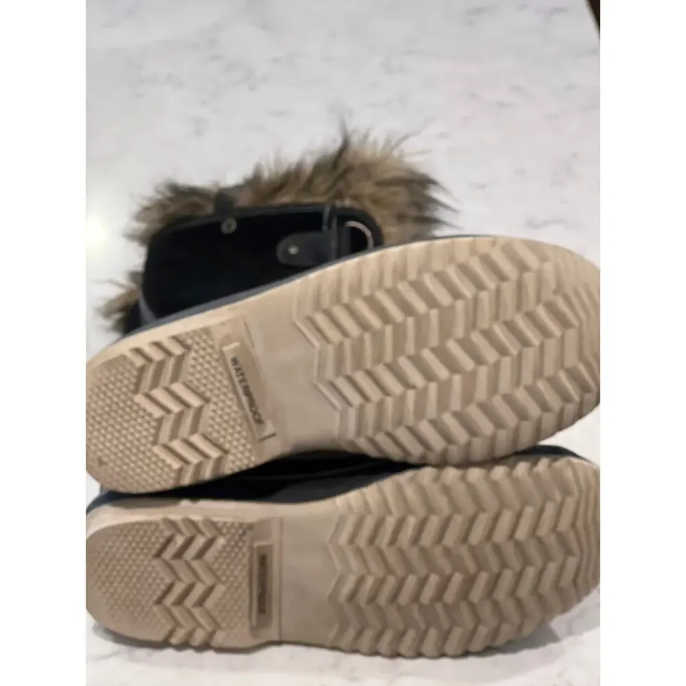 Sorel Women’s Joan of Arc Faux Fur‎ Waterproof Winter Snow Boots Size 11 Black